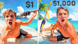 $1 VS $1000 Sea Food Catch and Cook