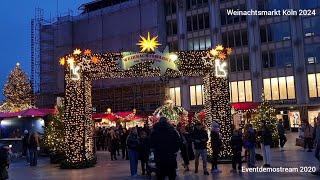 Weinachtsmarkt in Köln am Kölner Dom 2024 Christmas Market in Cologne Germany 2024