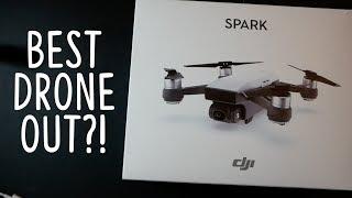 IS DJI SPARK THE BEST DRONE OUT?! Unboxing + Raw Footage + Review!