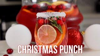 Festive Christmas Punch Recipe  | The Perfect Holiday Drink!