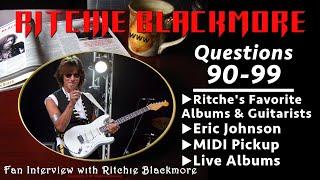 Ritchie Blackmore interview ️ Questions 90-99 Favorite Guitarists & Albums Russia 1996 Rainbow Fans