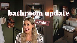 Bathroom Update - embracing dark & moody decor!