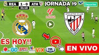 Real Madrid vs. Athletic Club en vivo, donde ver, a que hora juega Jornada 19 La Liga 2024 resumen