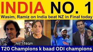 Wasim Akram latest on IND win Champions Trophy 2025 | Pakistani Reaction, Ramiz Speaks Shoaib Akhtar