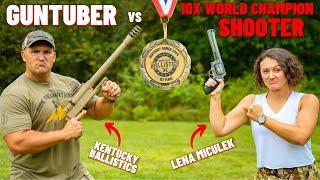 GunTuber vs World Champion Female Shooter (ft. Lena Miculek)