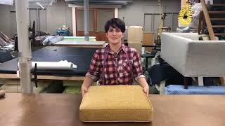 Upholstery Method - HOW TO MAKE A BOXED AND WELTED CUSHION FOR UPHOLSTERY