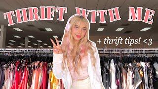 THRIFT WITH ME!! how to thrift *AESTHETIC* clothing