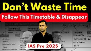 A "Detailed" Study Plan For UPSC 2025 Prelims From January | Timetable For UPSC Prelims 2025