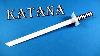 How to make a katana out of paper  Ninja Weapon - KATANA DIY