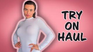 [4K] Exclusive Luxury Transparent Outfit Try on Haul 2024 | white jumpsuit