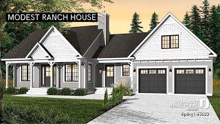 Best Ranch house with a Traditional look by Drummond House Plans by ( plan 3620 )