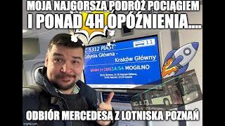 podróż życia - 4 godziny opóźnienia PKP do Poznania - odbiór autobusu lotniskowego