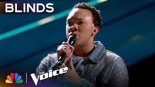 Bryson Battle's Four-Chair-Turn-Worthy Cover of "A Song for You" | The Voice Blind Auditions | NBC