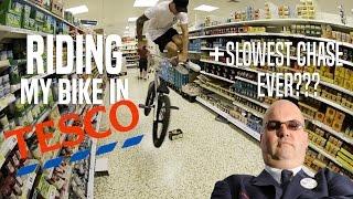 RIDING BMX IN A SUPERMARKET CHALLENGE