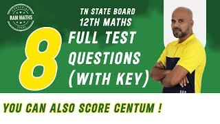 CENTUM PLAN ! 12TH MATHS | TN STATE BOARD | RAM MATHS