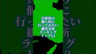 兵庫県の個人的に行ってみたい観光名所ランキングトップ12#地理系を終わらせない #47都道府県企画