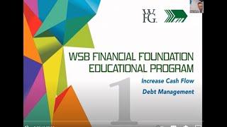 Workshop 1   Increasing Cash Flow and Debt Management