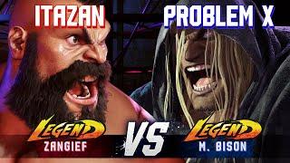 SF6 ▰ ITAZAN (Zangief) vs PROBLEM X (M.Bison) ▰ High Level Gameplay