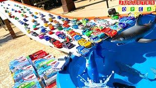 100 DISNEY CARS CAMPEONATO  Carros de Carrera - Pista Rampa de Coches