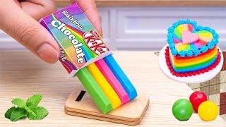 Best Miniature Chocolate Cake Decorating Ideas | Satisfying Mini Rainbow KitKat Cake Dessert Video