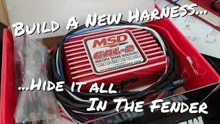 Black Widow Mustang Turbo Build Pt 20 : MSD Install And Hiding The Harness