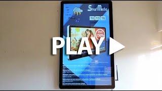 Large Format Display Monitor for Digital Signage Applications with SmartMedia SmartSignage Software