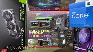 intel Core i5 13400F ASUS ROG STRIX B760-F GAMING WIFI Hyper 212 msi RTX4070 VENTUS 3X