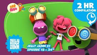 Jelly Jamm - 2 HOUR Compilation Video Season 1  Eps. 13-24 - FULL EPISODES Cartoons for Kids @ZooMoo