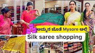 Deepawali ಹಬ್ಬಕ್ಕೆ  saree shopping and attending wedding function ️ 🪔 | Kannada vlogs