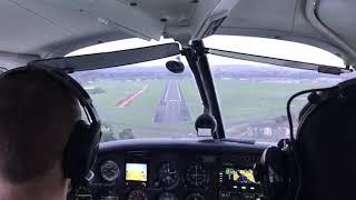 ROUGH/TURBULENT approach into Lee on Solent runway 05