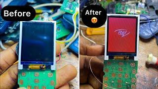 Learn How to Fixed display lights on buttons phones Live