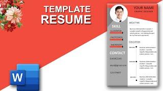 Modern Resume design in Microsoft Word