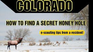 How to find Elk in Colorado OTC units using OnX. E-Scouting tips from a resident