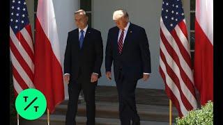 Trump, Polish President Andrzej Duda Hold Joint News Conference at the White House