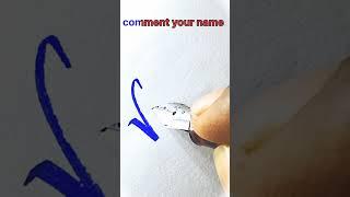 write in cursive Vandana. #handwriting.#shorts.