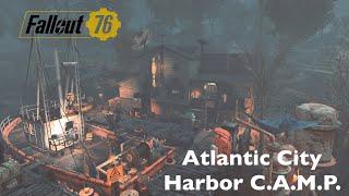 Fallout 76 Atlantic City Harbor C.A.M.P. Build