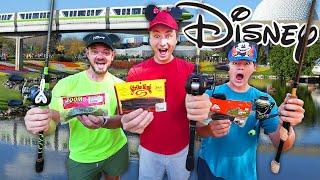 1v1v1 Disney World Budget Fishing Challenge (Big Fish!)