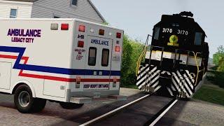 Train Close Calls & Near-Miss Accidents 7 | BeamNG.drive