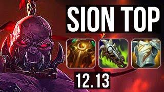 SION vs SYLAS (TOP) | 1400+ games, 1.7M mastery, 5/2/14 | KR Diamond | 12.13