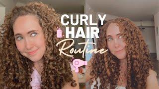 CURLY HAIR ROUTINE | Effortless full & bouncy curls