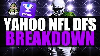 Yahoo Daily Fantasy DFS NFL Picks and Strategy - Week 1