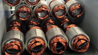 Motor manufacturing process - Production of electric motor in Factory