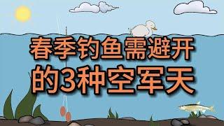 春季钓鱼，需避开3种“空军天”，不然白坐一整天