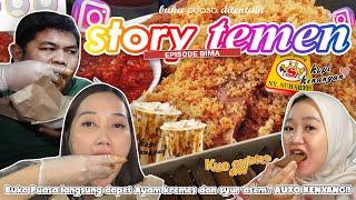 BUKA PUASA DITENTUIN STORY BIMA!! AUTO LANGSUNG MAKAN BERAT!!