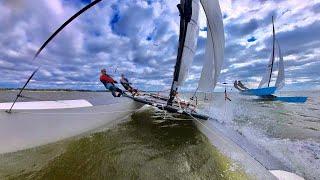 Hobie 20 racing at the Shearwater Regatta Oct 2023