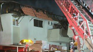 Block-Long Fire Destroys More Than 40 Apartments In Pico Rivera Complex