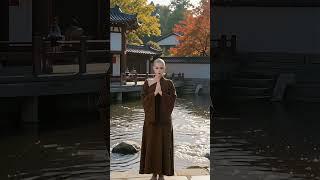 A Moment of Zen ️ A Monk's Serene Prayer #beauty #禅意生活 #relax