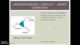 Global Politics P&C 3 - Conflict Triangle