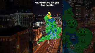 GDP per capita of uk counties #shorts