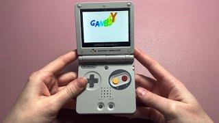 GameBoy Advance / GBA SP mit IPS V3 Display Mod im SNES Look! Colorchange und Pixemod, Nintendo